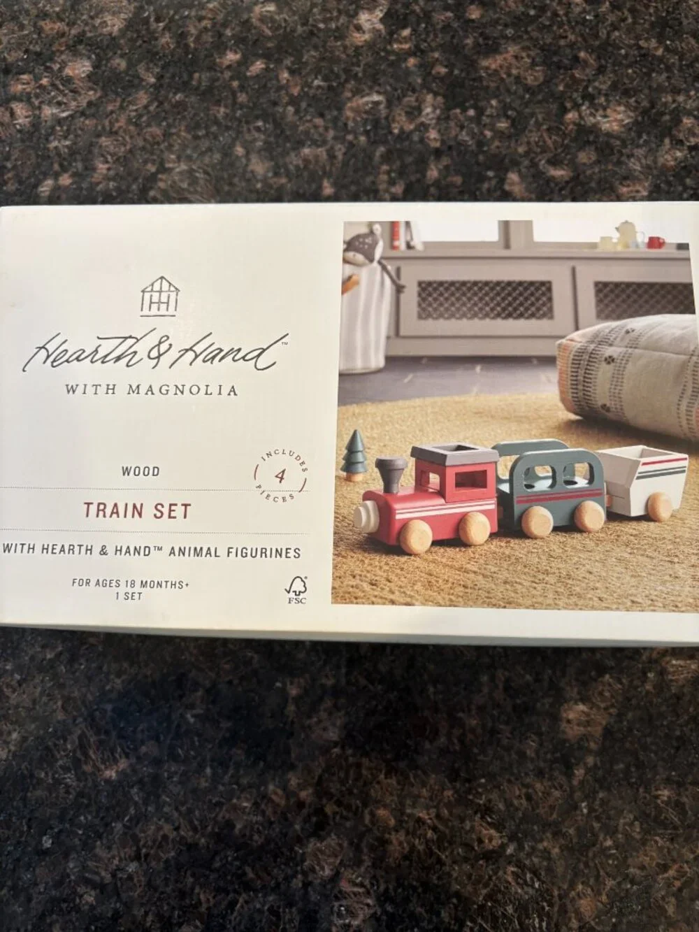 NIB Hearth & Hand Wood Train Set